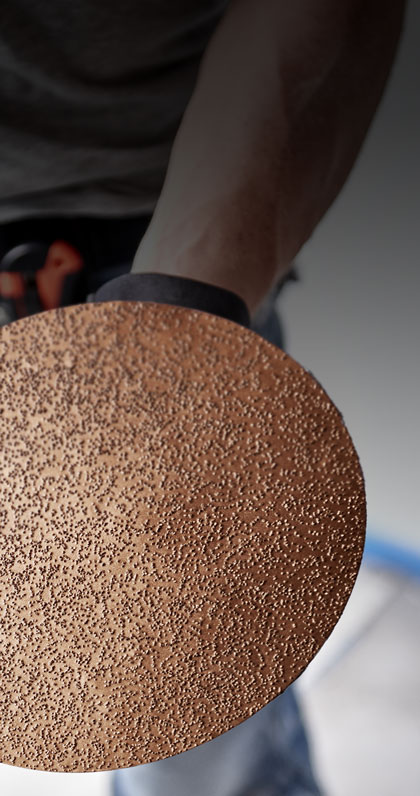 Disques abrasifs auto-agrippants MENZER pour ponceuses à plâtre, G16, Ø 225  mm / 10 trous / Carbure