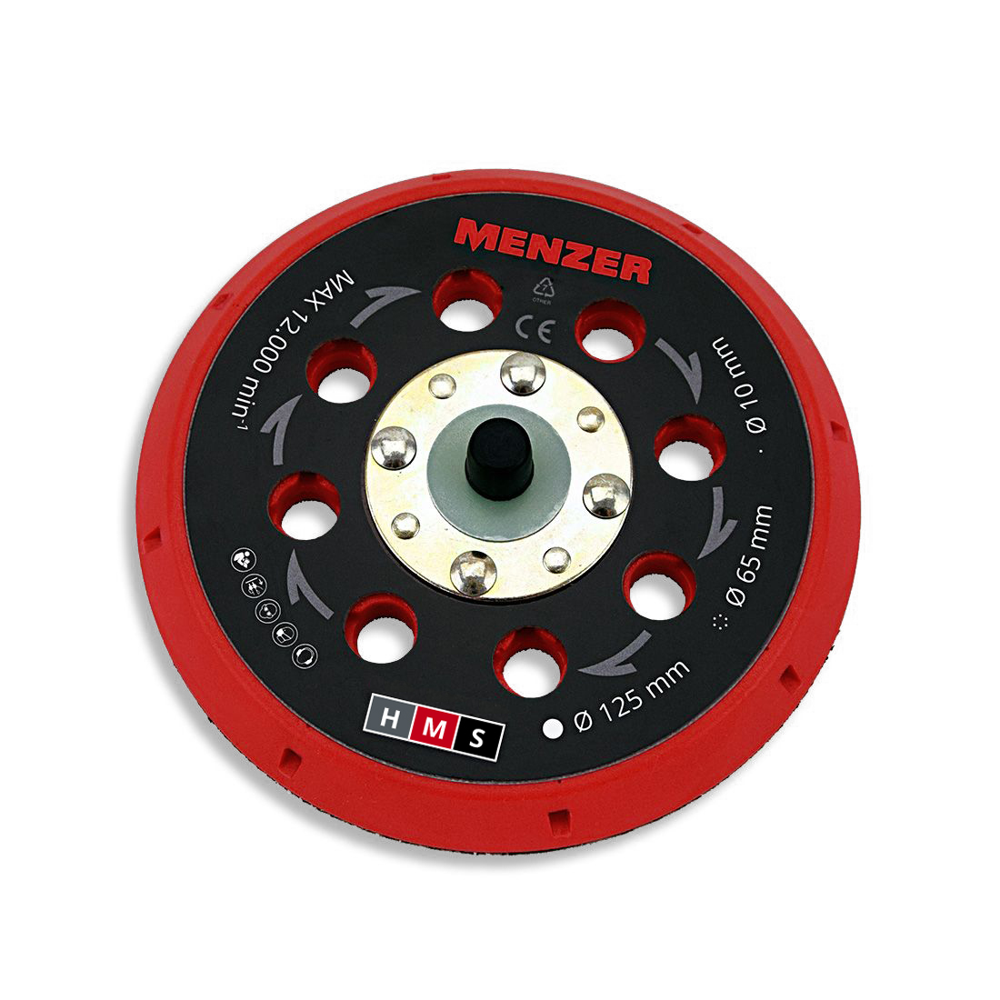 Plateau de ponçage à perforations multiples Ø 125 mm medium