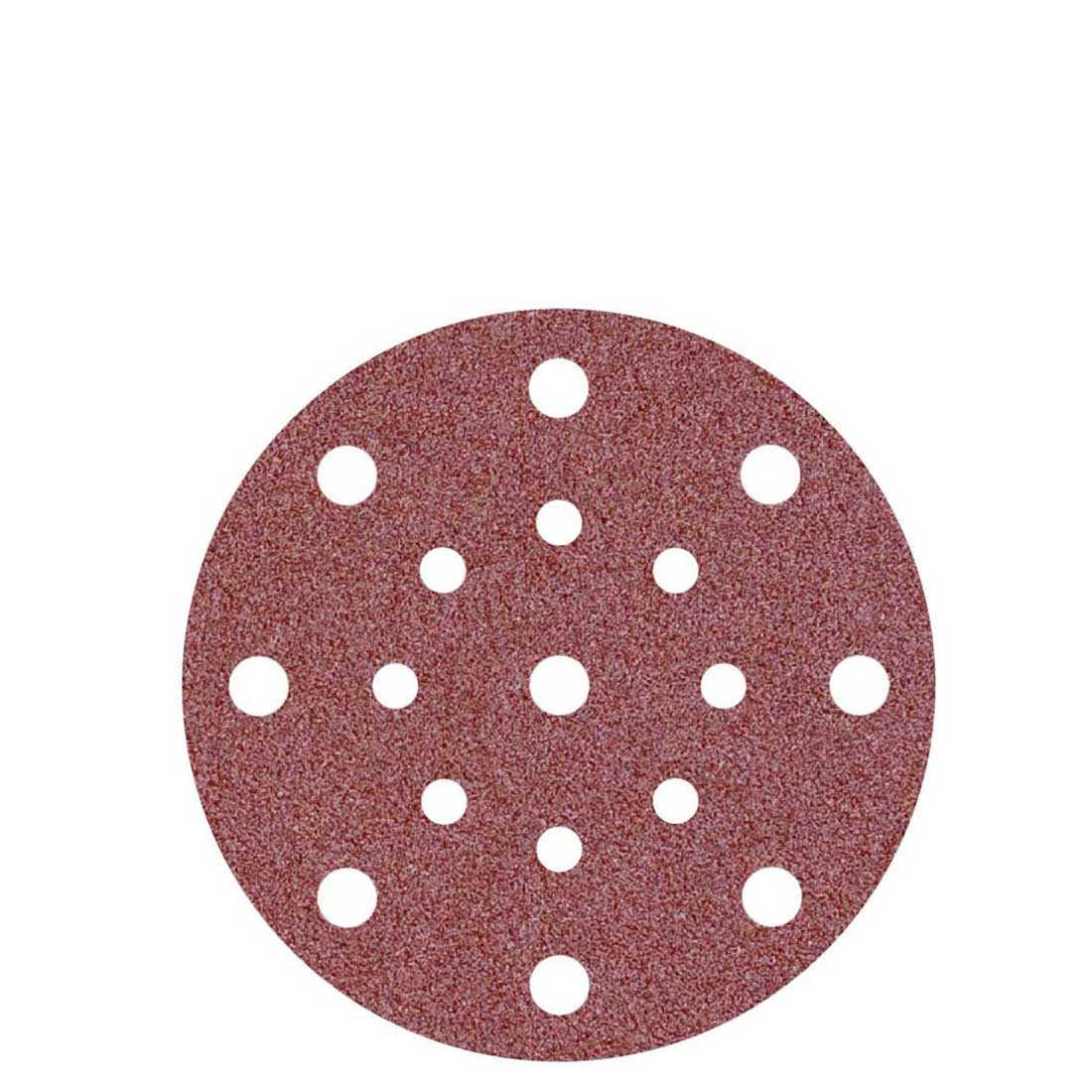 Disques abrasifs auto-agrippants MioTools pour ponceuses excentriques, G24–240, Ø 150 mm / 17 trous / corindon normal