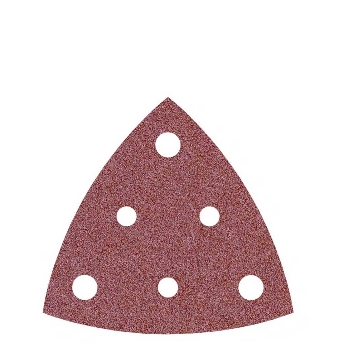 Feuilles abrasives auto-agrippantes MioTools pour ponceuses delta, G24–240, 82 mm / 6 trous / corindon normal